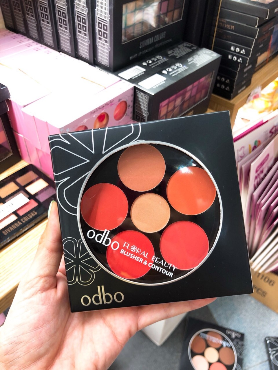Odbo floral beauty blusher & contour