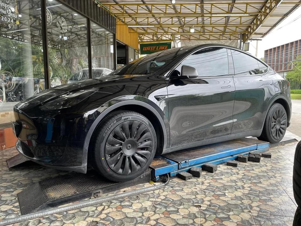 🚘 #TESLA_Model3 เปลี่ยนยาง #OTANI #KN1000 #255/45R19🔥 🔥 #ยางEV รถไฟฟ้า
