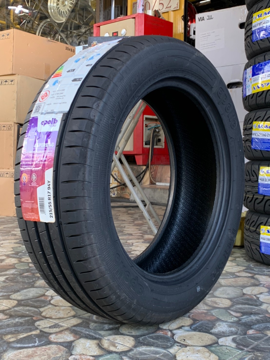 ยางใหม่ 215/55R17 APOLLO ASPIRE4G ยางใหม่ปี2021