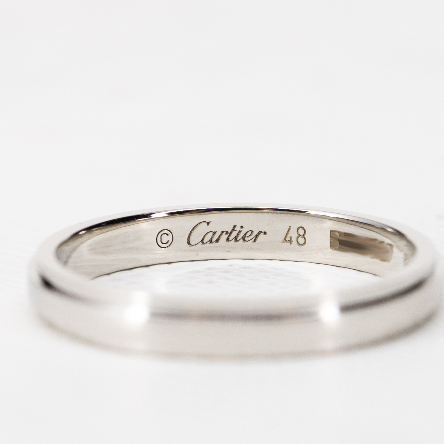 แหวน Cartier D'Amour Band Band Platinum 950 ไซส์48#+การ์ด (Used)