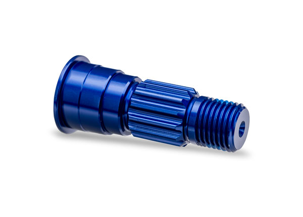 10953-BLUE Stub axle, front, 6061-T6 aluminum (blue-anodized) [สำหรับ 1/5 FUNCO]