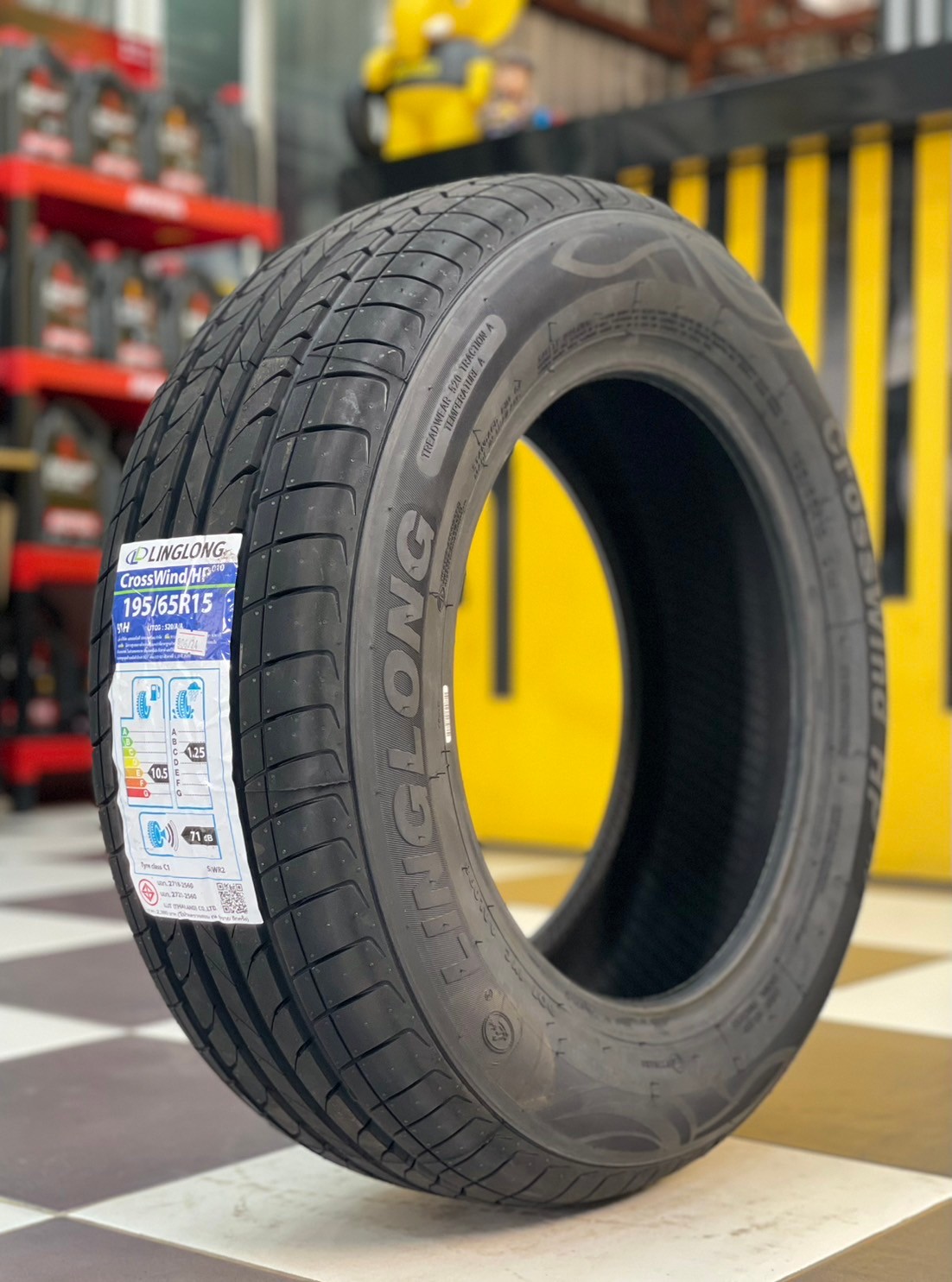 ยางรถยนต์คุณภาพดี #Linglong(หลิงหลง) Crosswind HP 195/65R15ยางใหม่ปี2024 ยางผลิตไทย