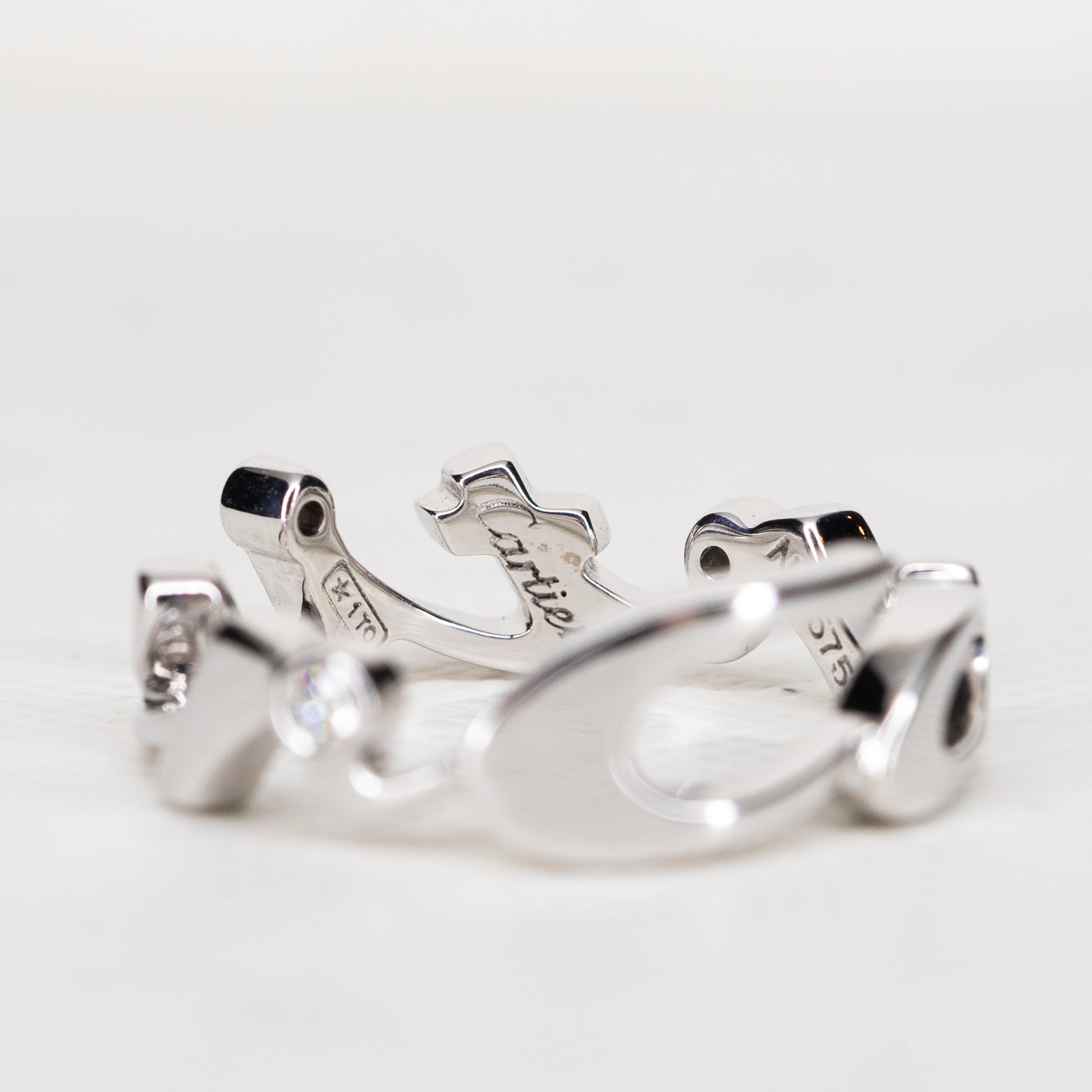 แหวน Cartier Signature 3Diamonds Limited Edition ทองคำขาว 18K ไซส์47# (Used) (Rare)