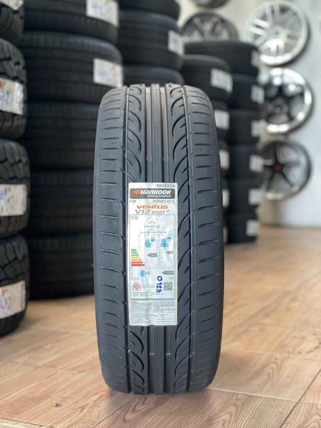 ยางใหม่ ฮันคุ๊ก HANKOOK VENTUS V12 EVO2 205/50R17 ยางใหม่ปี2023