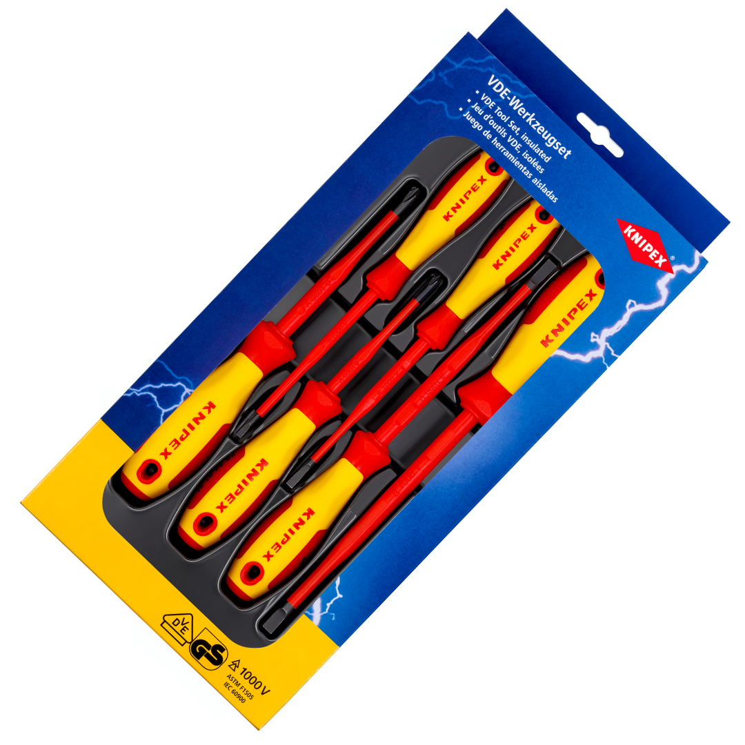 ชุดรวมไขควง กันไฟ 1000V Screwdriver Set No.00 20 12 V02 KNIPEX