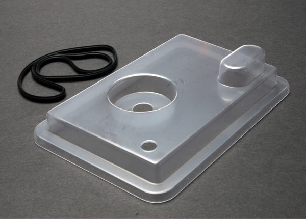 1571X Radio box lid (clear)/ rubber gasket (1) (for use with remote push button)
