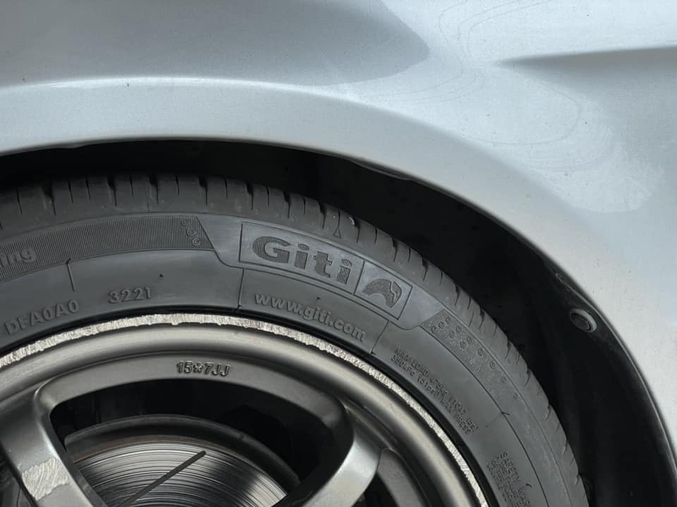 #TOYOTA_SOLUNA🛞เปลี่ยนยาง #GITI_SynergyE1 195/50R15