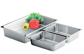 141132 อ่างอาหารสเตนลส /ถาดสเตนเลส 32 ซม. ตื้น (เล็ก/ตื้น) ตราหัวม้าลาย