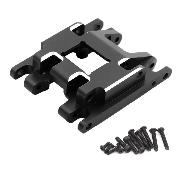 INT-C33142BLACK Alloy Machined Center Skid Plate for Traxxas 1/18 TRX-4M Crawler