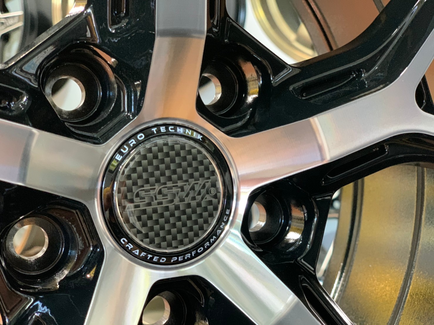 ล้อแม็กซ์ใหม่ขอบ17 SSW Stamford Sport Wheels รุ่น385 ขอบ17 กว้าง8 ออฟ38 5รู114 สีดำหน้าเงา สวยหรู