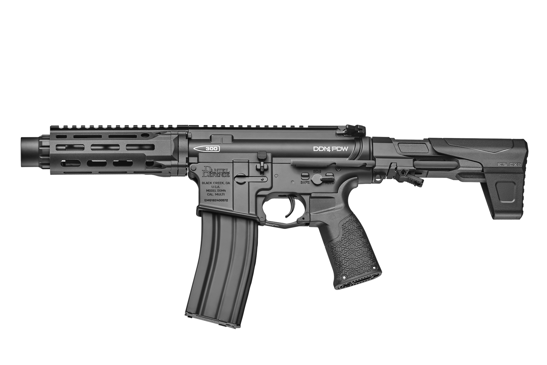ICS-182S3 EMG X DANIEL DEFENSE LICENSED DDM4 PDW S3 BLACK