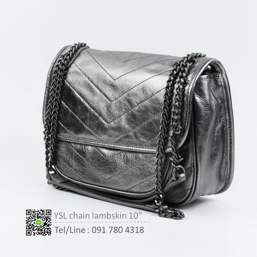 กระเป๋าหนังแกะแท้ 100% YSL chain bag first skin lambskin 10นิ้ว