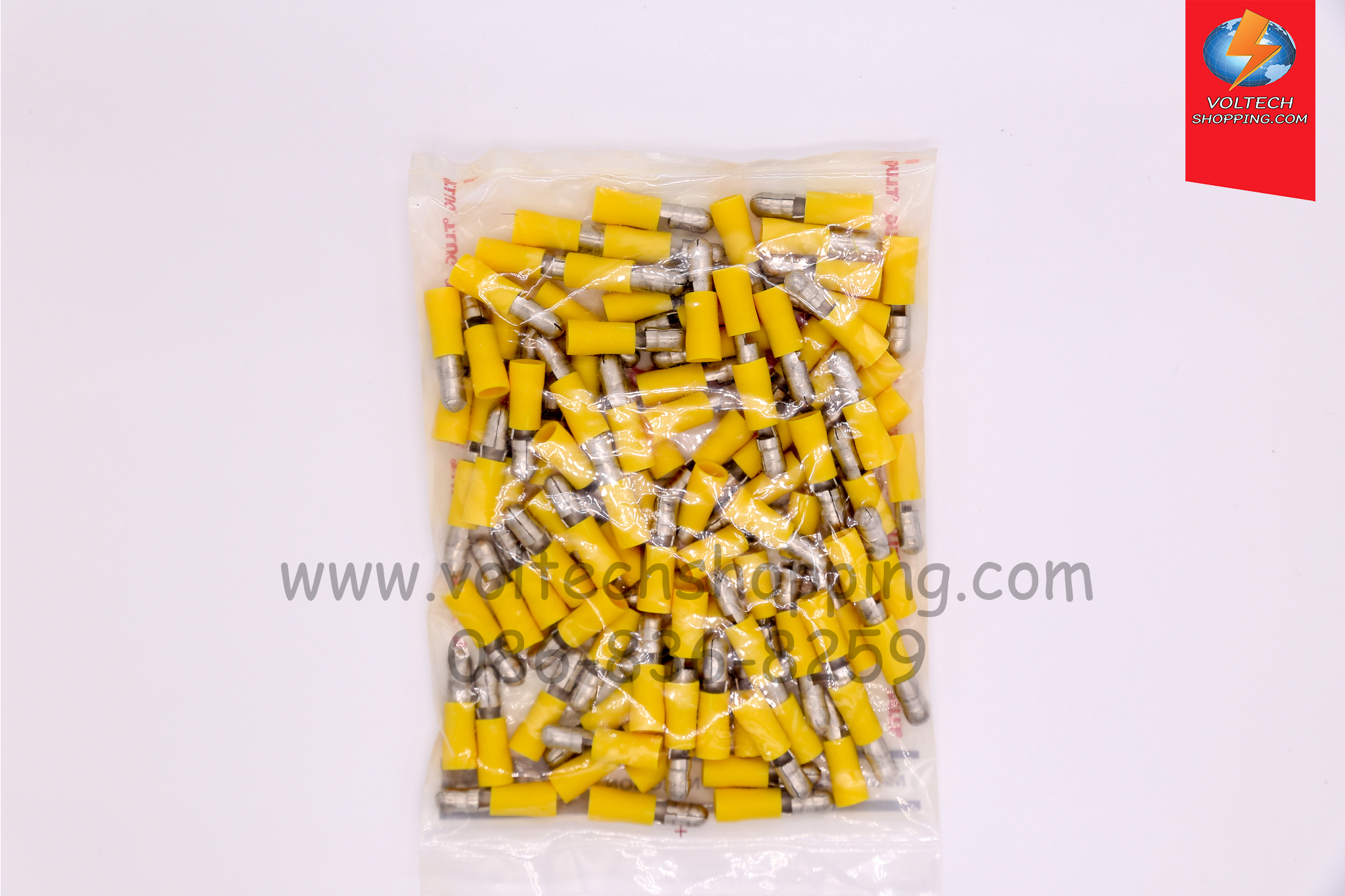หัวเสียบตัวผู้ รุ่นกลมหุ้ม F 6 - B