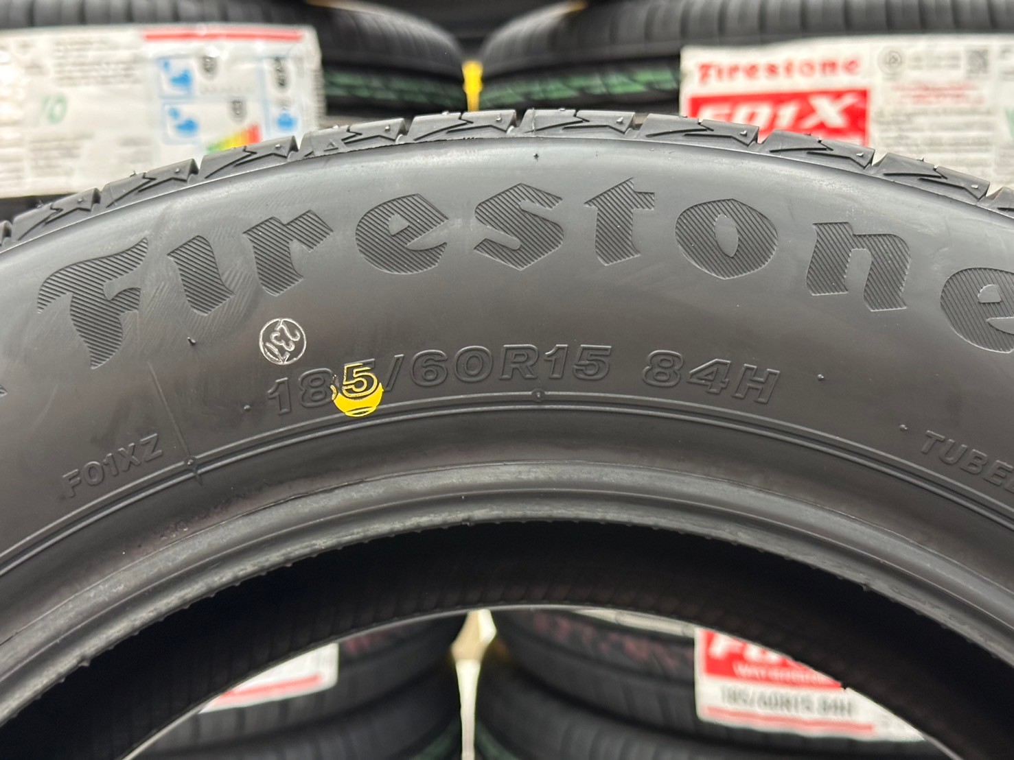 #ยางไฟร์สโตน #Firestone #F01X 185/60R15 ยางใหม่ปี2024 ราคา่โปรโมชั่นพิเศษ สินค้ามีจำนวนจำกัด