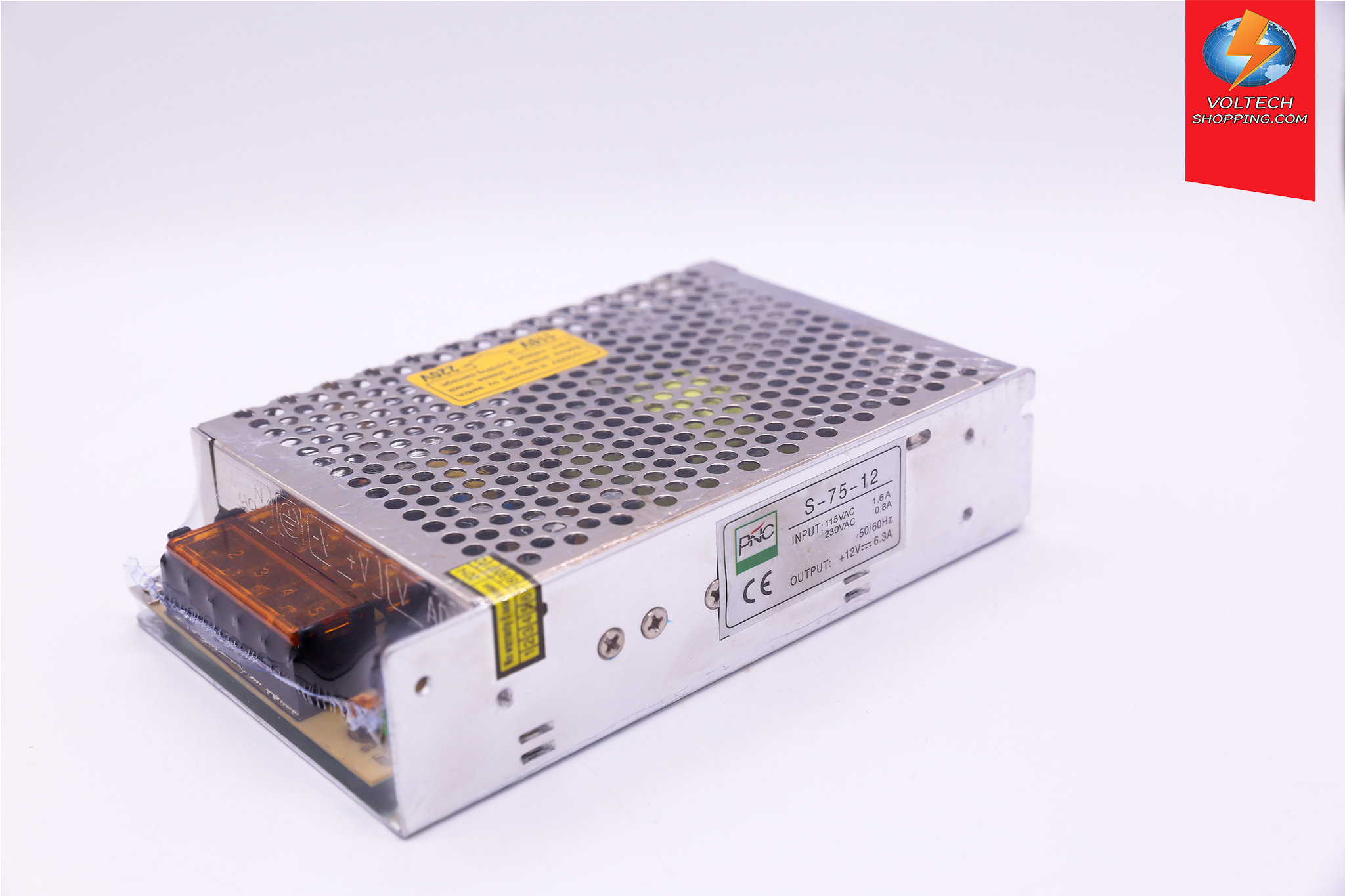 Power Supply 220VAC/12 VDC, 6.3A, 75W