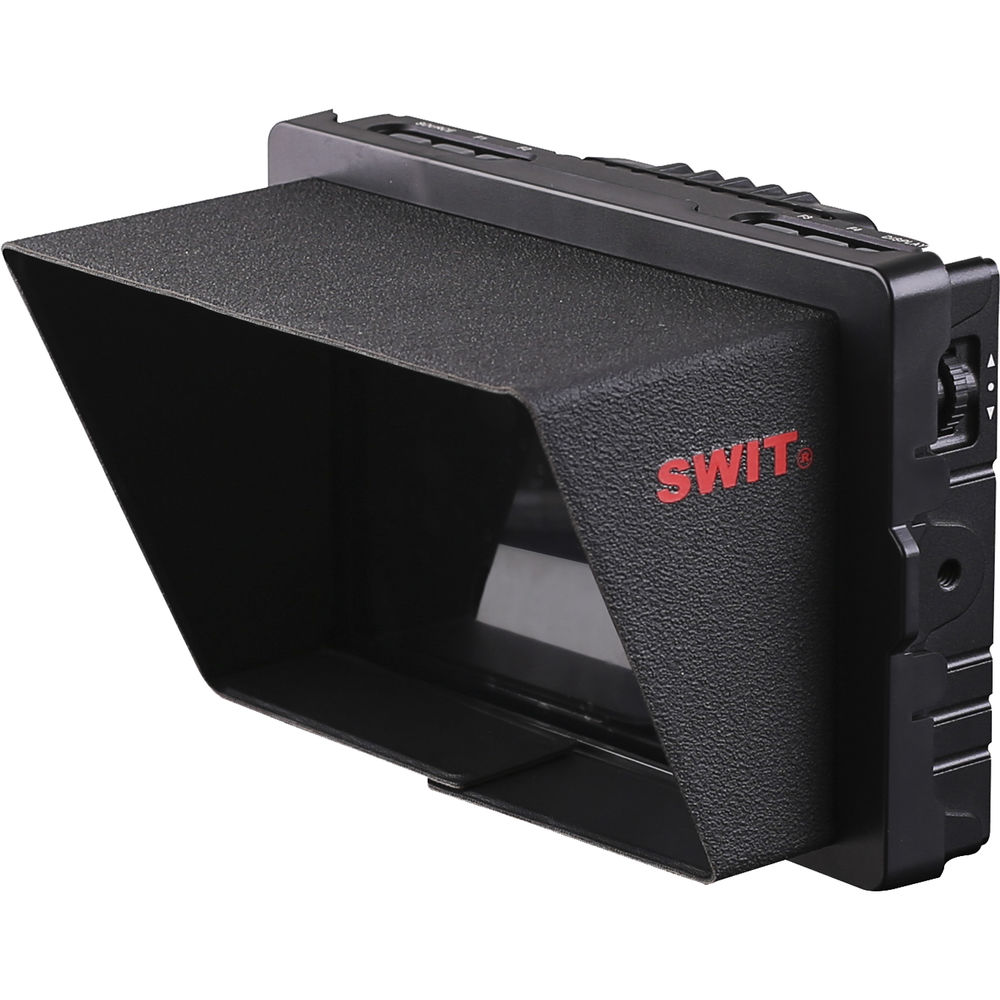 SWIT S-1073F 7" Full HD Waveform LCD Monitor with S-7006S V-Mount Battery Plate