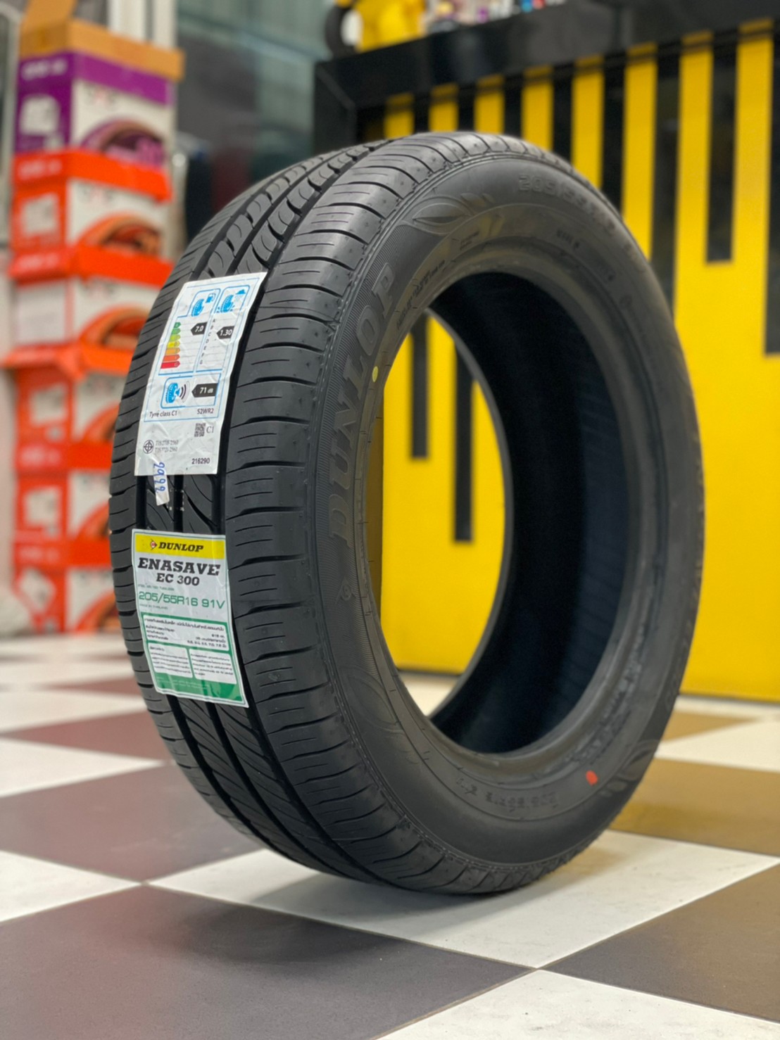 Dunlop Enasave EC300 205/55R16 ยางใหม่ปี2022 ยางไทย