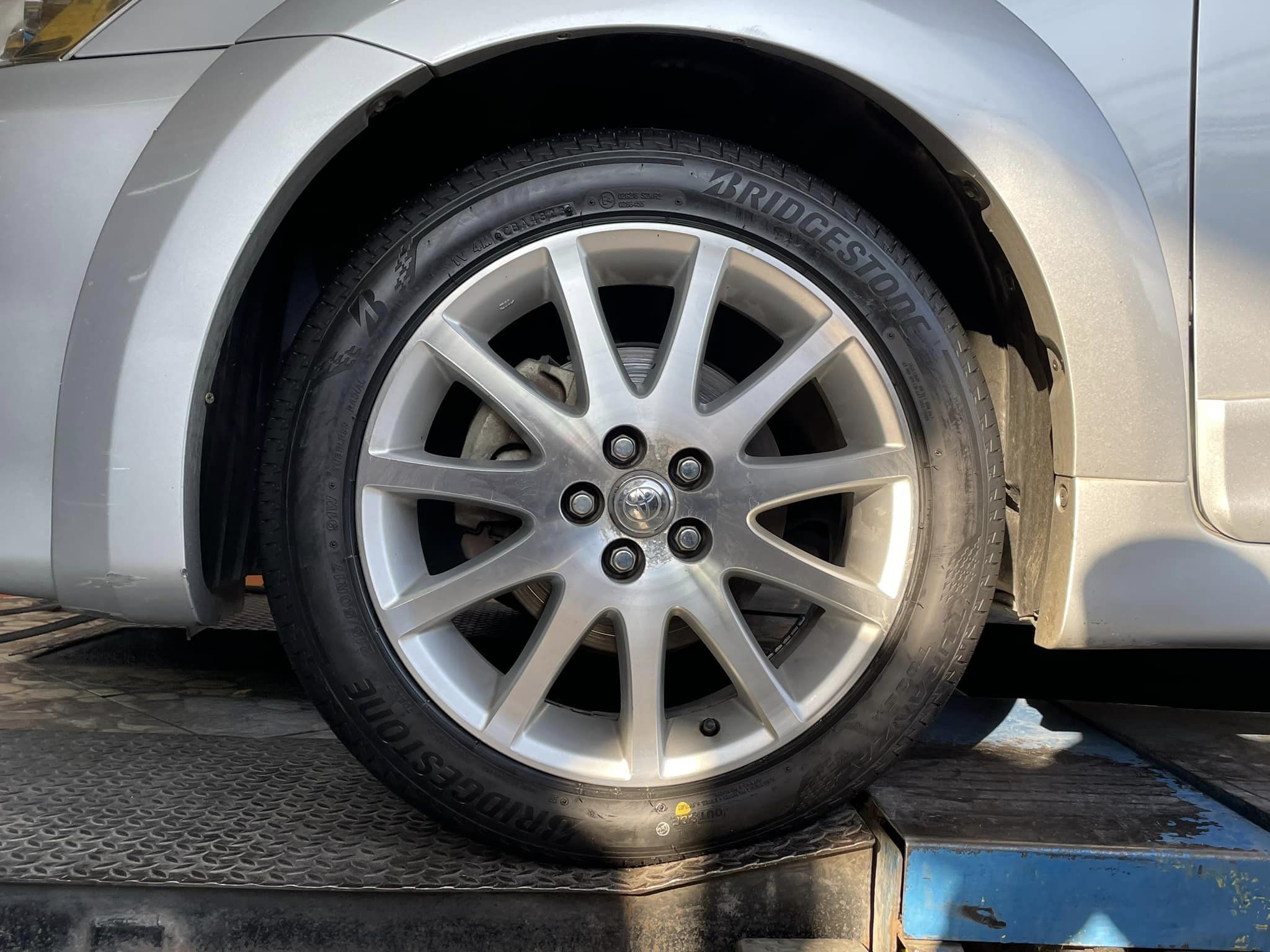 TOYOTA_WISH❗️ เปลี่ยนยาง🛞 #Bridgestone_TuranzaT005a 215/50R17