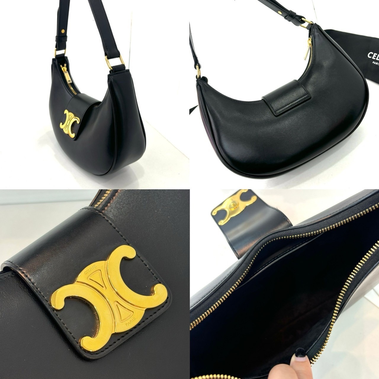 Celine Ava Triomphe มือสอง สีดำ