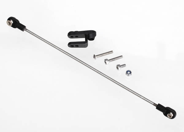 5741 Rudder pushrod, assembled/ servo horn/ 3x18mm BCS (stainless) (1)/ 3x15mm CS (stainless) (1)/ 3x6mm CS (stainless) (1)/ NL 3.0 (1)