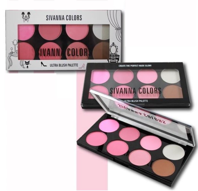 Sivanna Ultra Blush Palatte บลัชออน 8 สี พร้อมไฮไลท์และเฉดดิ้ง