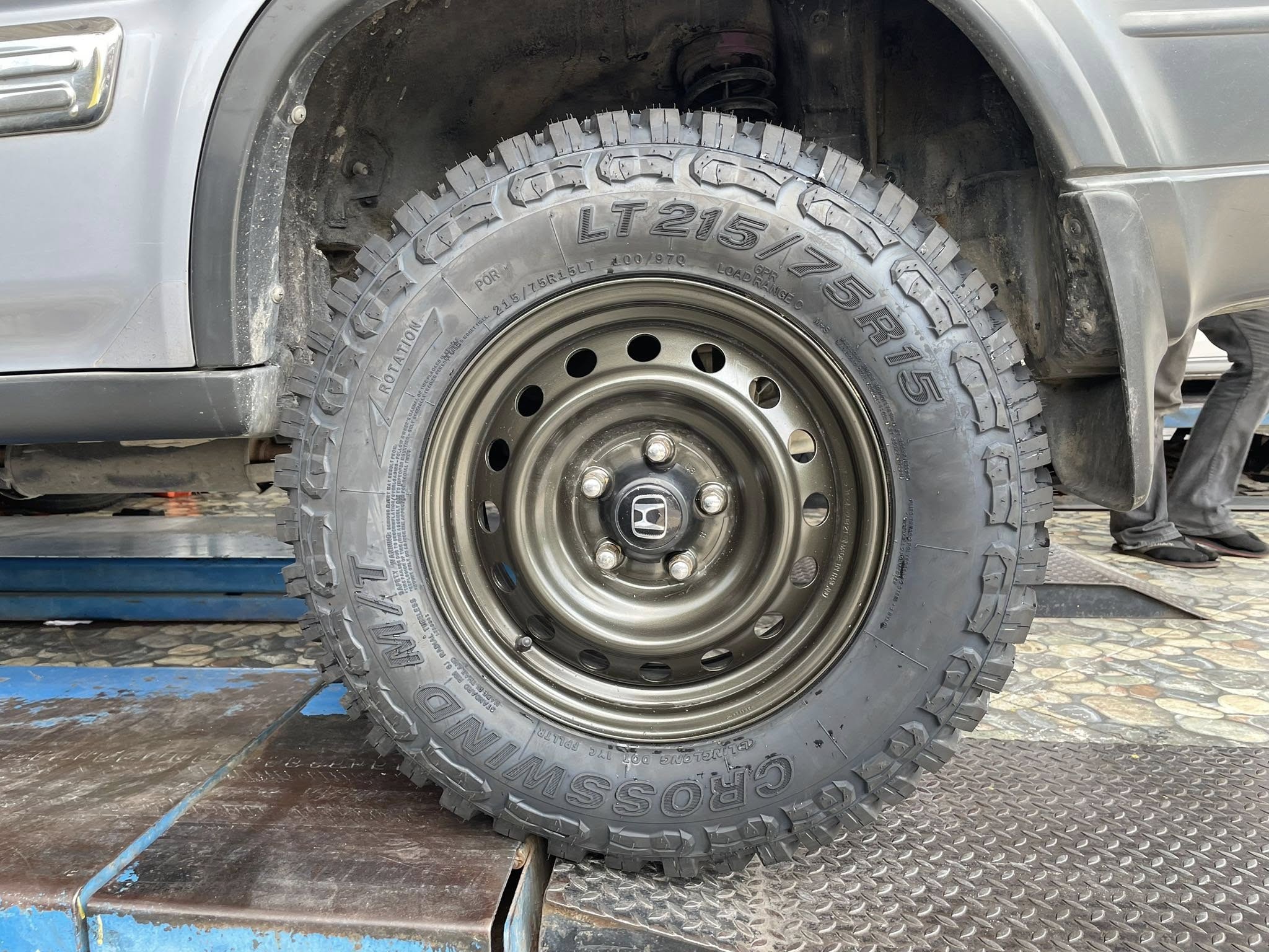 #HONDA_CRV 🚘เปลี่ยนยาง 🛞🐘#LINGLONG_MT_215/75R15 ❤️ 🛞 #ยางMTยางสายลุยคุณภาพดี