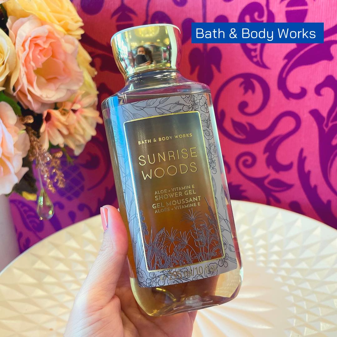 BBW เจลอาบน้ำ ดีงามที่สุด กลิ่น SG suntrise woods 295ml.