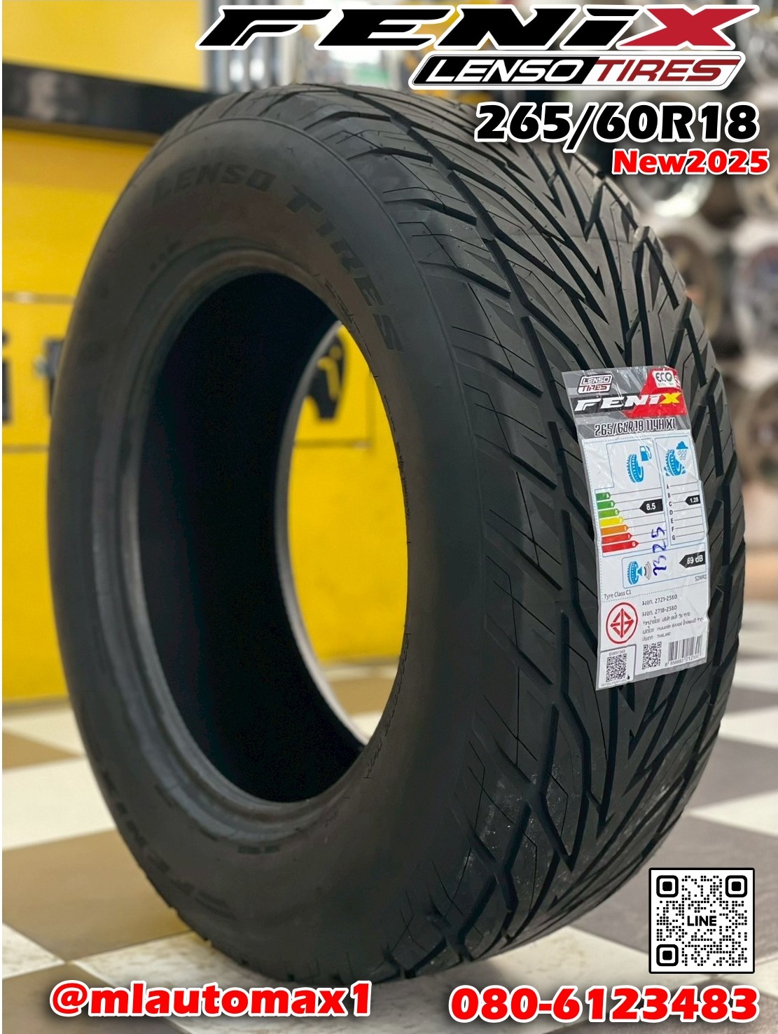 #ยางใหม่ #เลนโซ่ #LENSO_TIRES #FENIX 265/60R18 ยางใหม่ปี2025