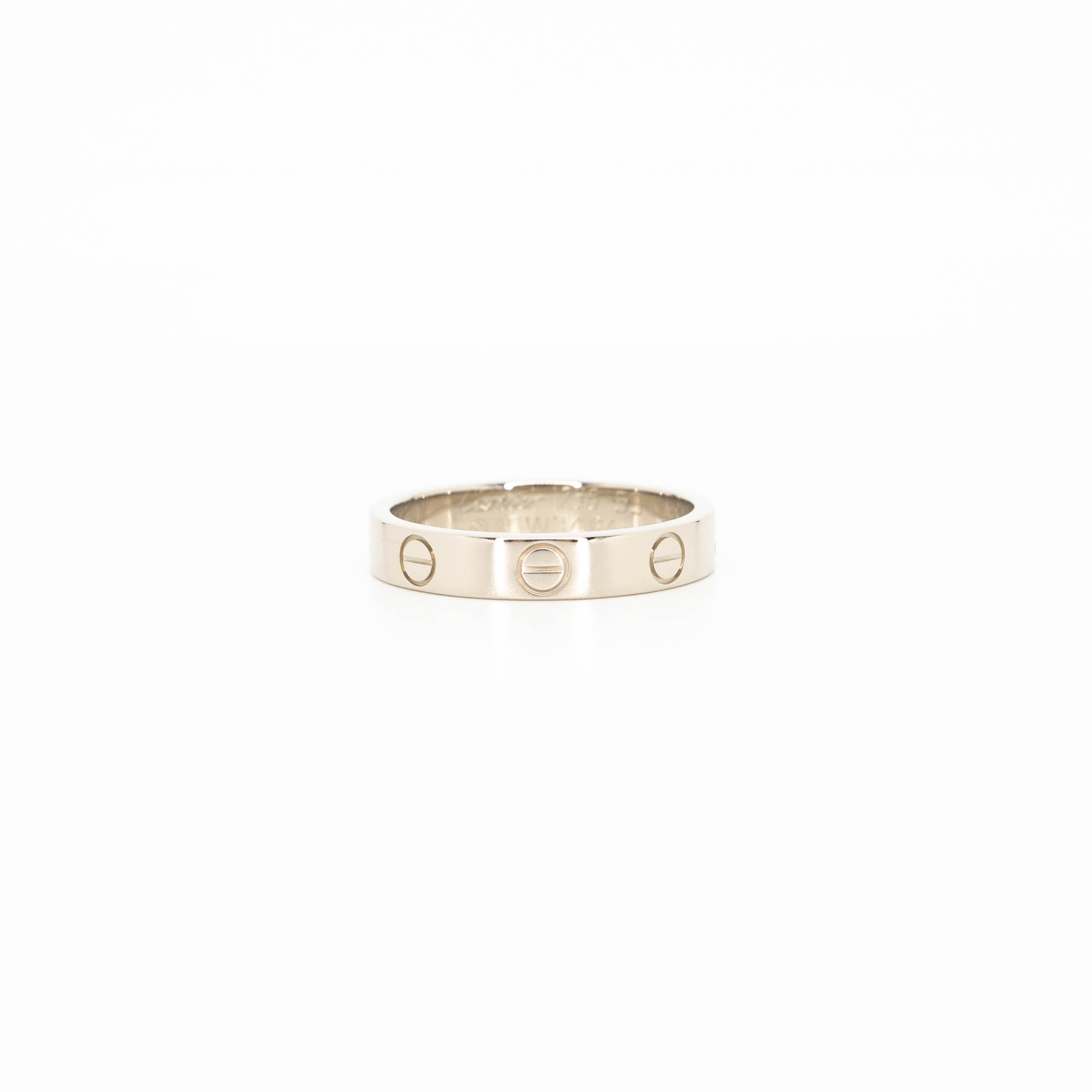 แหวน Cartier Love band ทองขาว18K ไซส์ 53# (Used)