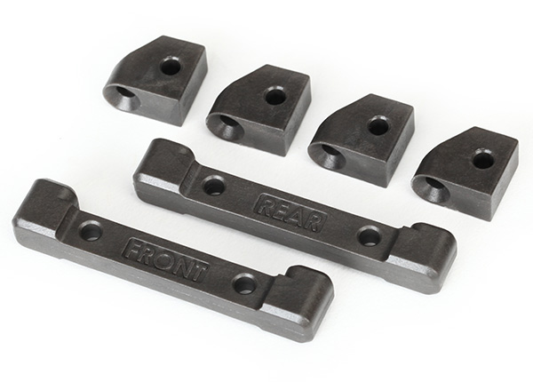 8334 Mounts, suspension arms (front & rear)/ hinge pin retainers (4)