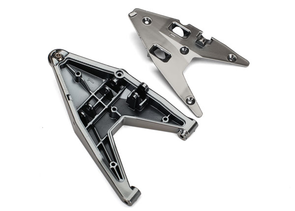 8533X Suspension arm, lower left/ arm insert (satin black chrome-plated) (assembled with hollow ball)