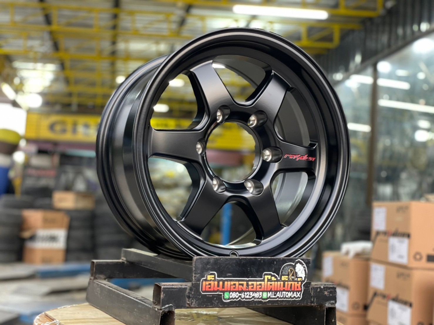 ล้อแม็กซ์ใหม่ ขอบ15 6H139.7 RAIDEN RD5 BY LENSO 15x7.5 ET20 สีดำ สเปค สำหรับ รถกระบะ รถตู้