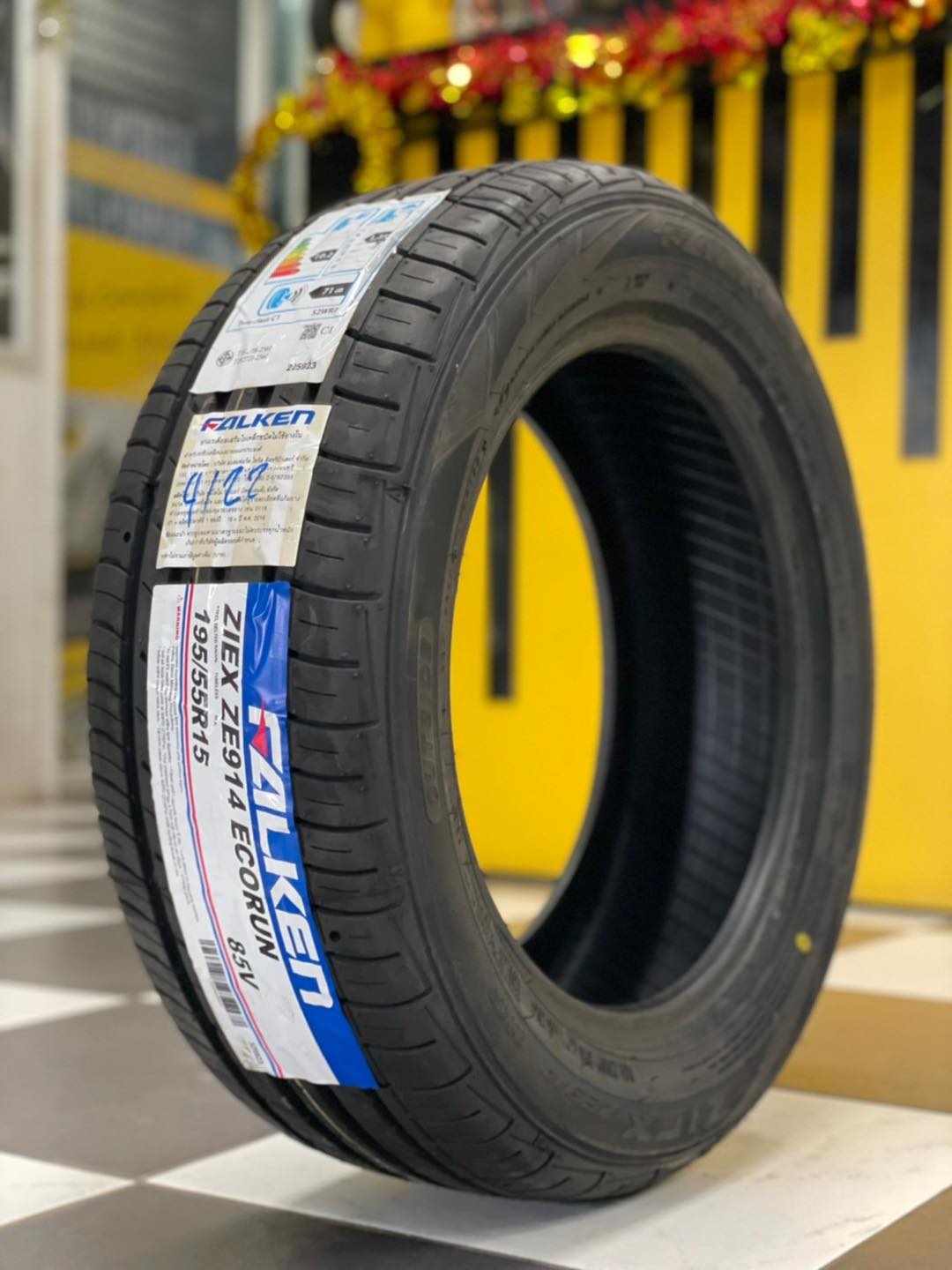 FALKEN ยางรถยนต์ 195/55R15 (เก๋งขอบ15) รุ่น ZIEX ZE914 👉ยางใหม่ปี2022👈