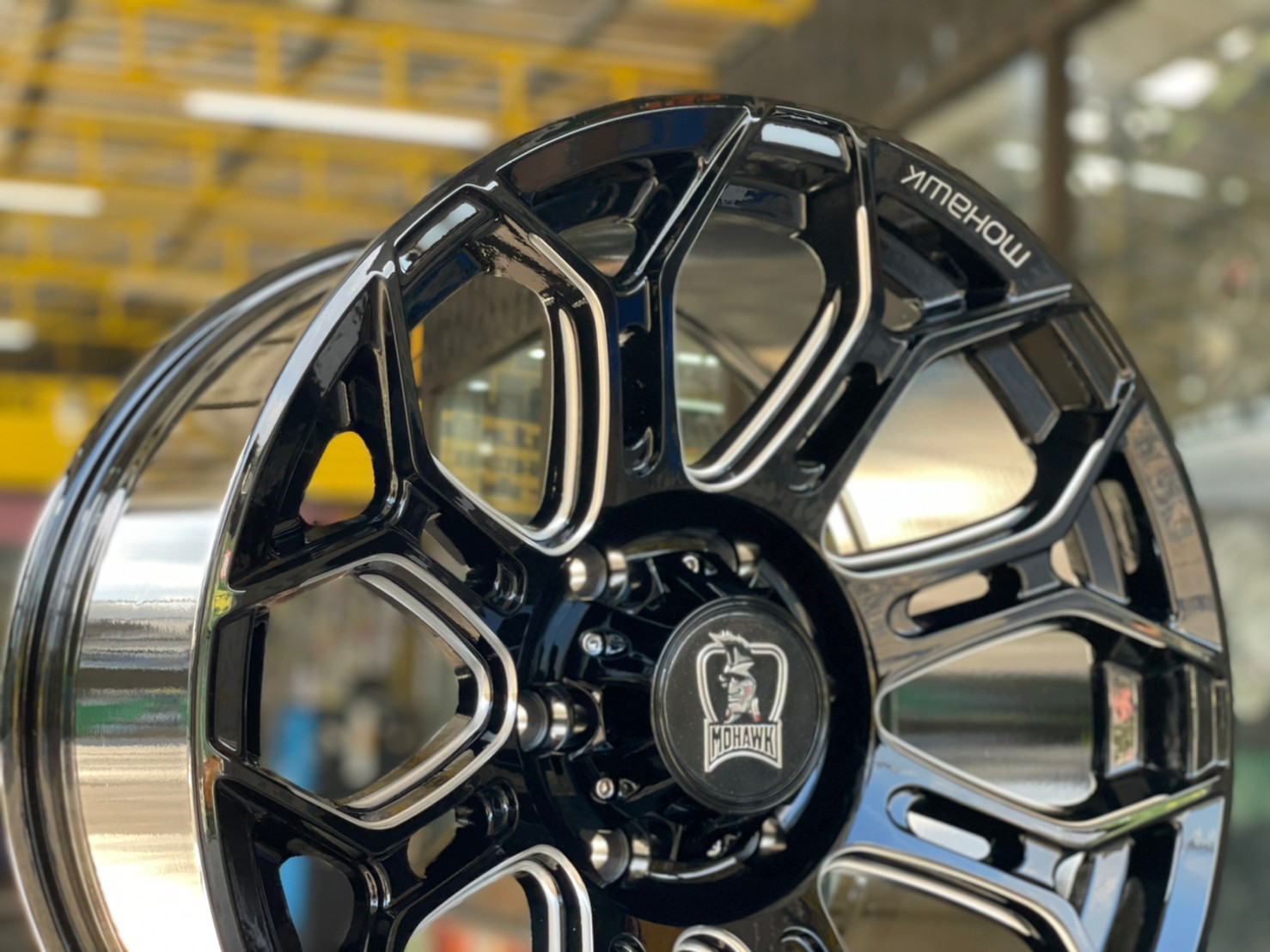 ล้อแม็กซ์ขอบ18ลายออฟโรด หล่อดุดัน Wheel Performance Model WP953 ขอบ18 กว้าง9 ออฟ0 6รู139.7 สีดำเงามิลลิ่งเงิน