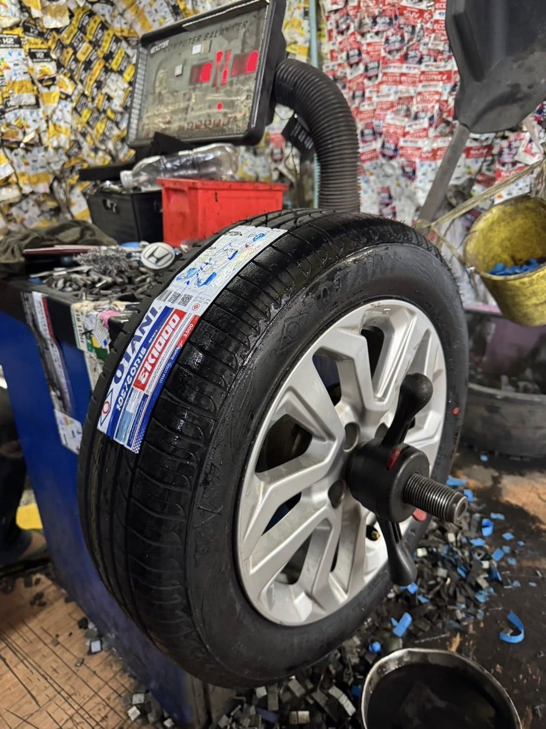 HONDA_JAZZ เปลี่ยนยาง 🛞🐘#OTANI_EK1000_185/60R15