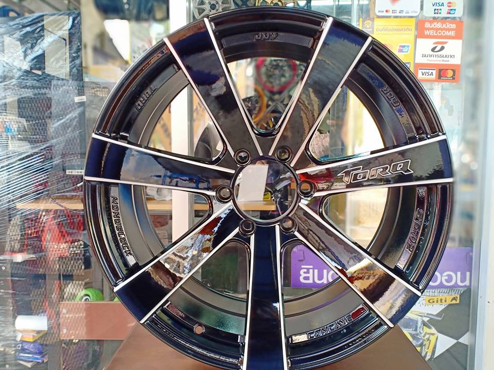 ล้อแม็กใหม่GTR TORQ ขอบ20 สีดำ ขอบมิลลิ่ง ขนาด6รู139 กว้าง9.5 ออฟ20