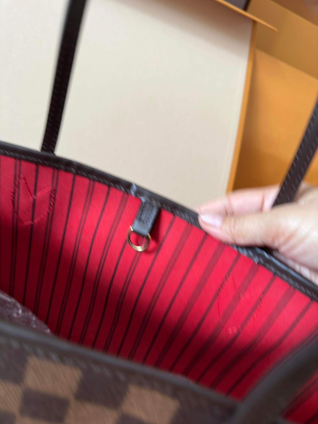 LOUIS VUITTON Neverfull mm ปี 17 (ใบแม่) หลุยส์ วิตตอง มือสอง ใหม่มาก