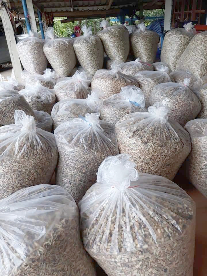 BSS101H : กันกระแทกผักตบชวาหั่นท่อน ราคาส่ง 12 กิโลกรัม