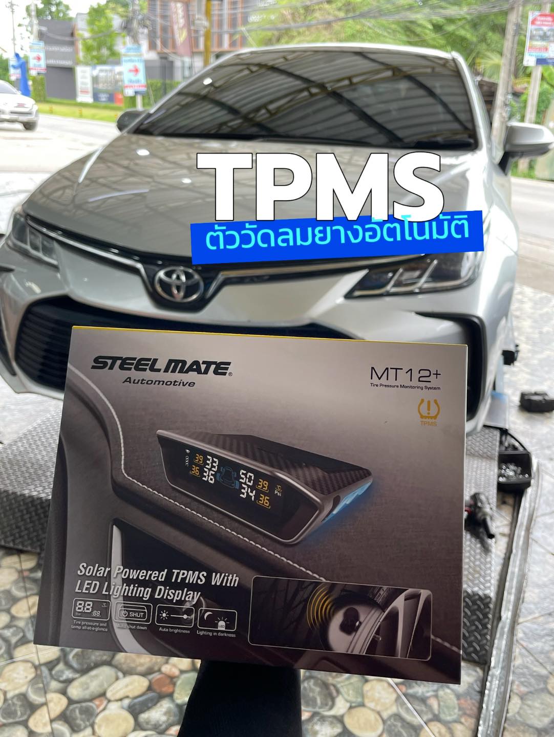 TOYOTA_ALTIS❤️ ติดตั้งตัววัดลมแบบไร้สาย #Steelmate #MT12+