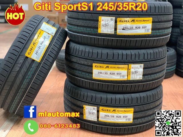 ยางใหม่ Giti SportS1 245/35R20ยางผลิตปี19
