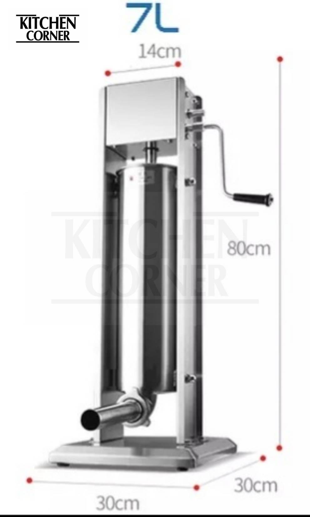 เครื่องทำไส้กรอก เครื่องทำกุนเชียง ขนาด 7 ลิตร