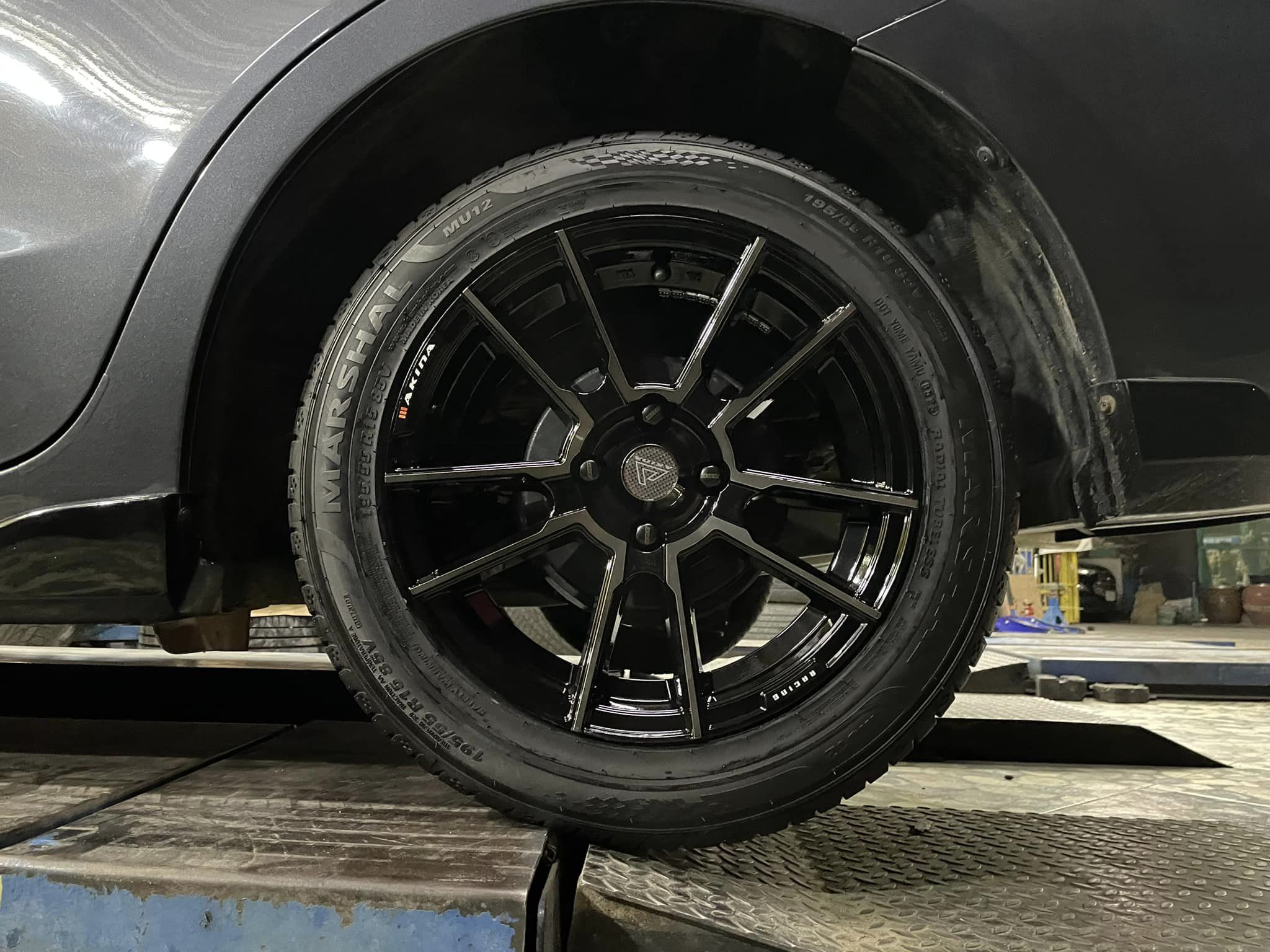 #MAZDA2🚘 🛞 #ล้อแม็กซ์15 #SSW363 #สวยโฉบเฉี่ยวสไตล์สปอร์ต🛞 🛞 15x7 4x100 ET38 🛞 #MARSHAL_MU12 195/55R15