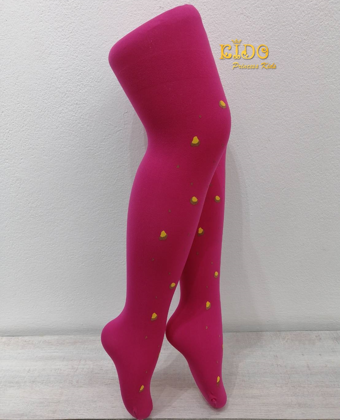 ถุงน่องเด็ก(หน้าร้านอยู่รัชดา)LZZ225 สีบานเย็น ลายเสื้อ