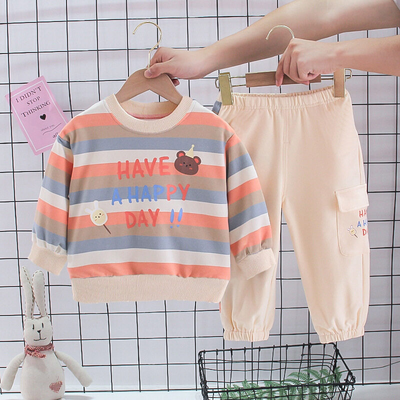 ชุดกันหนาวเด็ก kesorn shop ลายการ์ตูนหมี แขนยาว เสื้อผ้าเด็ก แฟชั่นเด็ก