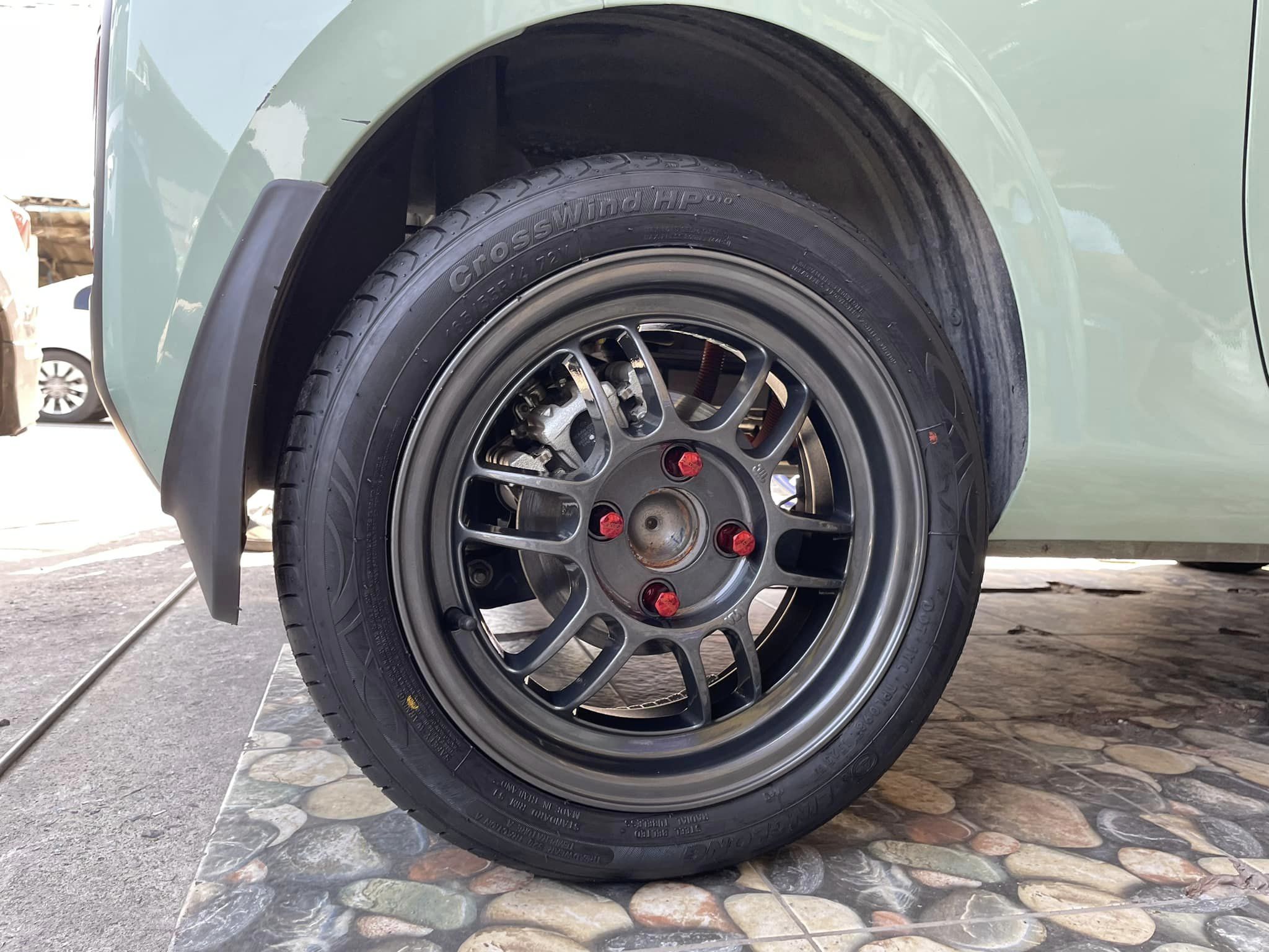 🚘🚗#wuling air ev #รถไฟฟ้า100% น่ารัก #ล้อแม็กซ์ขอบ14 🛞#RPF1 14” 4x100 🛞#ยางไทย #Linglong_CrosswindHP 165/55R14