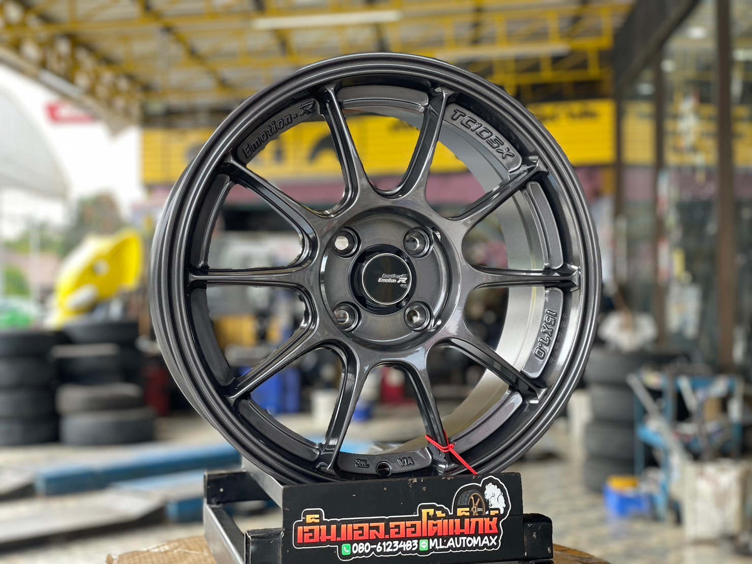 #ล้อแม็กซ์ใหม่ #ล้อแม็กซ์ขอบ15 #ล้อซิ่ง #TC105 #ล้อลายซิ่ง #ล้อขอบ15 กว้าง7 ออฟ35 4รู100 สีDark Gun