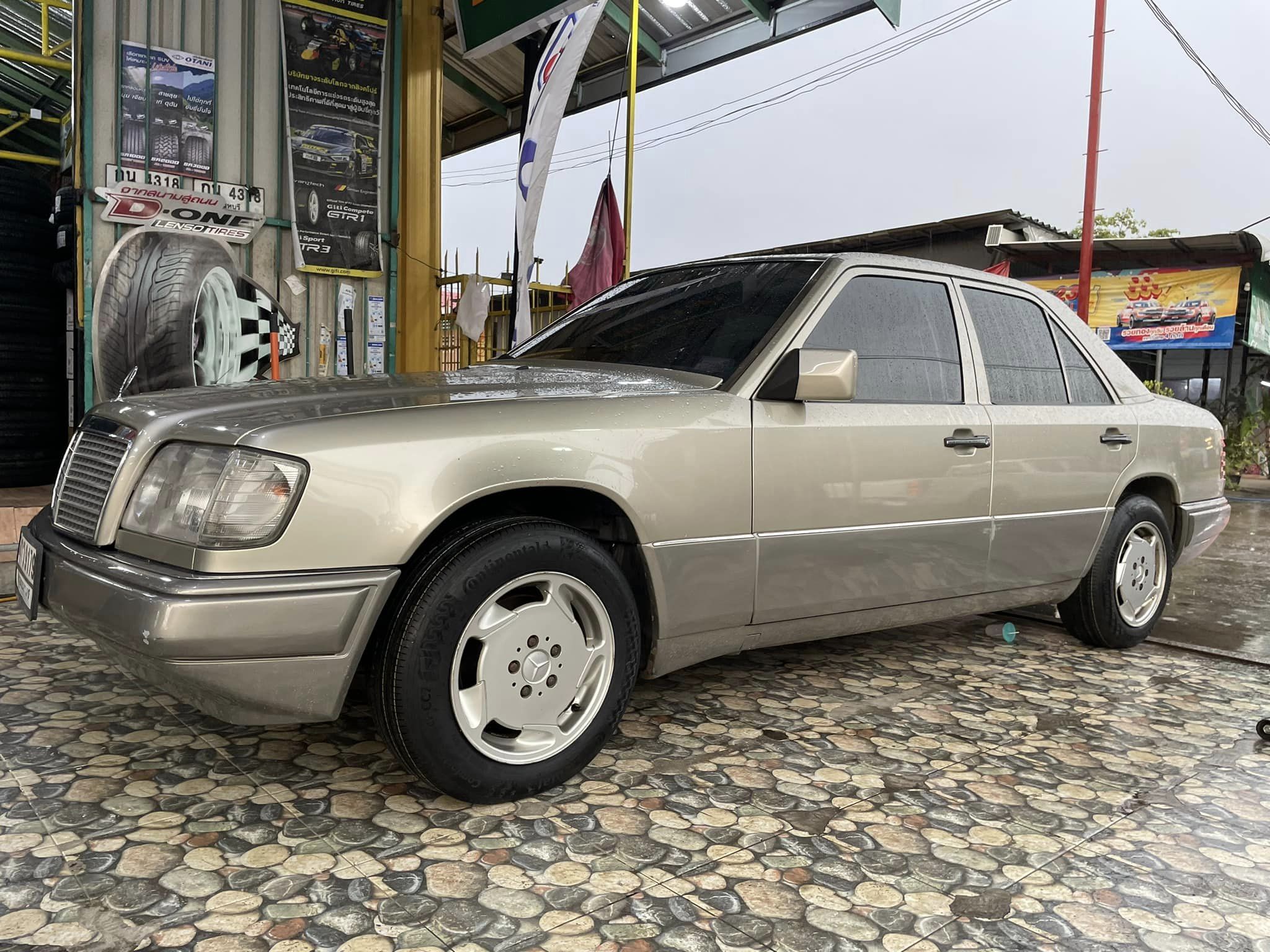 🛞❤️ #BENZ_E220 🚘เปลี่ยนยาง 💫 🛞🐘#ContinentalComfortContact195/65R15