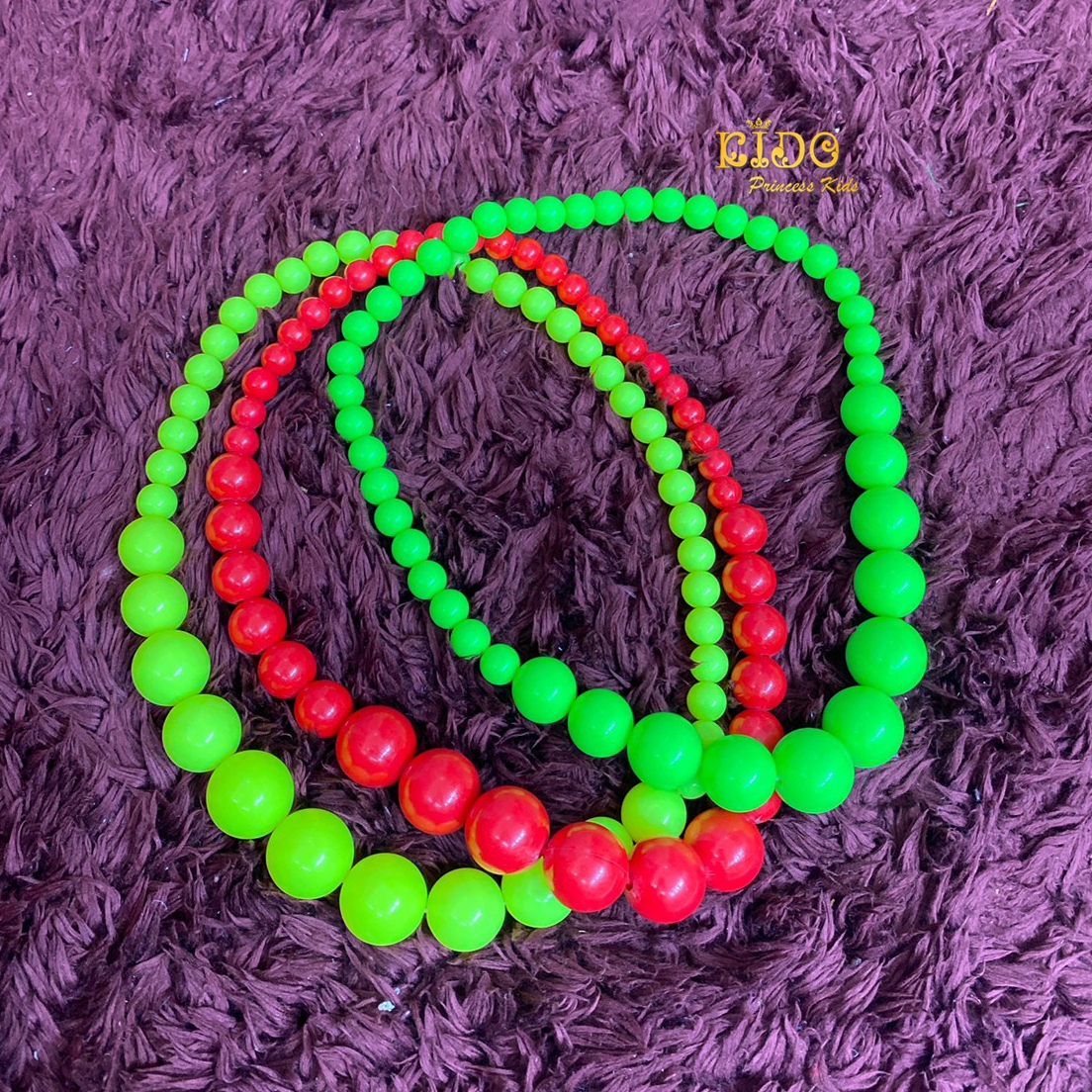สร้อยคอ(หน้าร้านอยู่รัชดา)P011 สร้อยคอมุก สร้อยคอเด็ก มุกสีสี สีสันน่ารัก