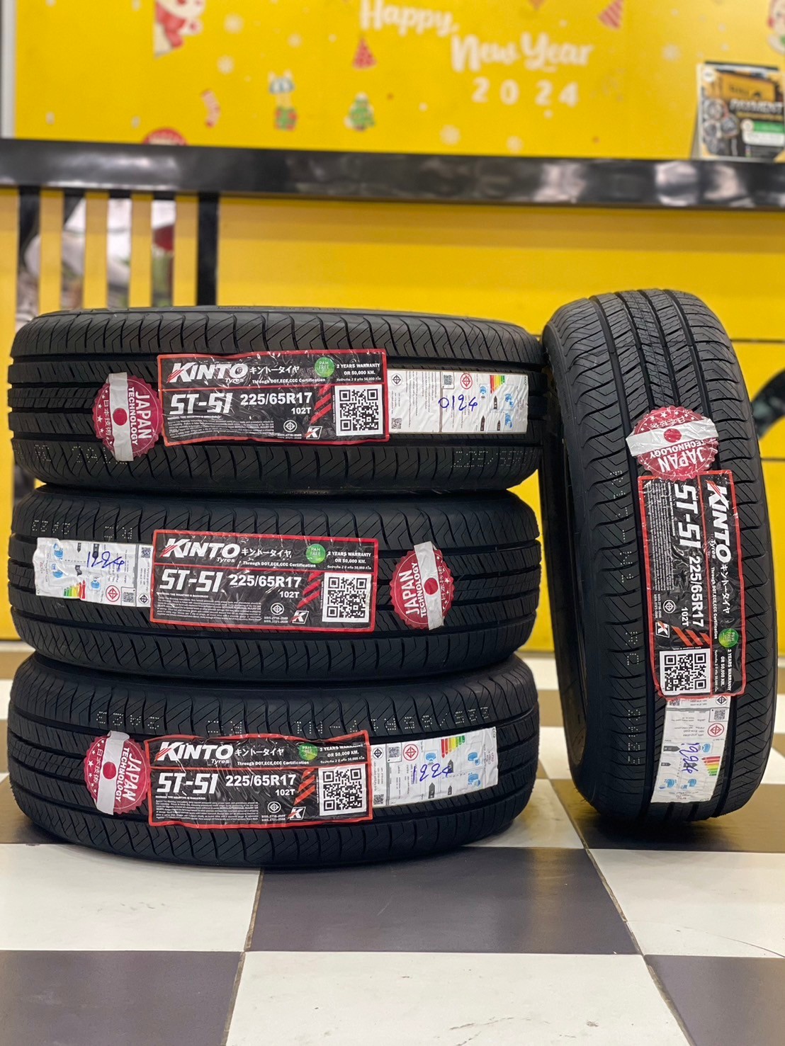 #ยางใหม่คินโต๊ะ #KINTO-ST51 225/65R17 ยางใหม่ปี2024