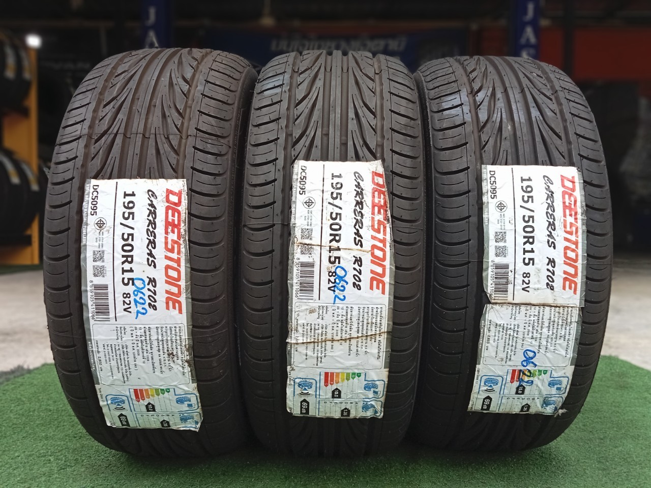 #ยางใหม่ปีเก่า ดีสโตน #Deestone CARRERAS R702 195/50R15 ยางใหม่ปี2022